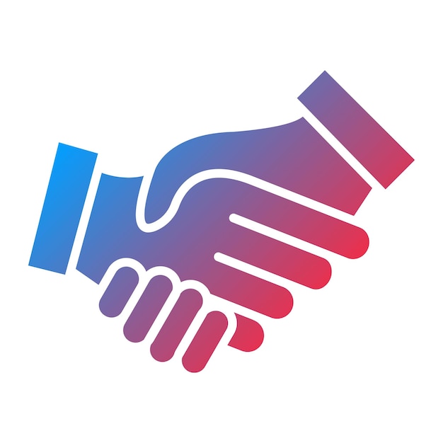 Vectorontwerp Handshake Icon Stijl