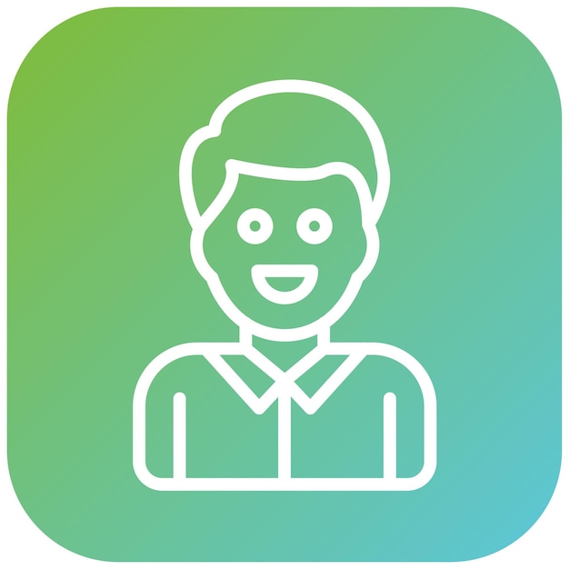 Vectorontwerp Happy Man Icon Style