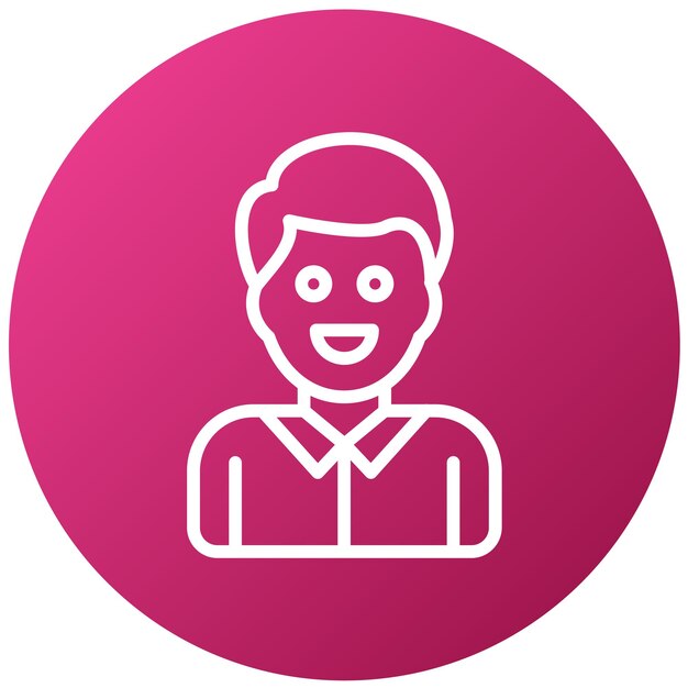 Vectorontwerp Happy Man Icon Style