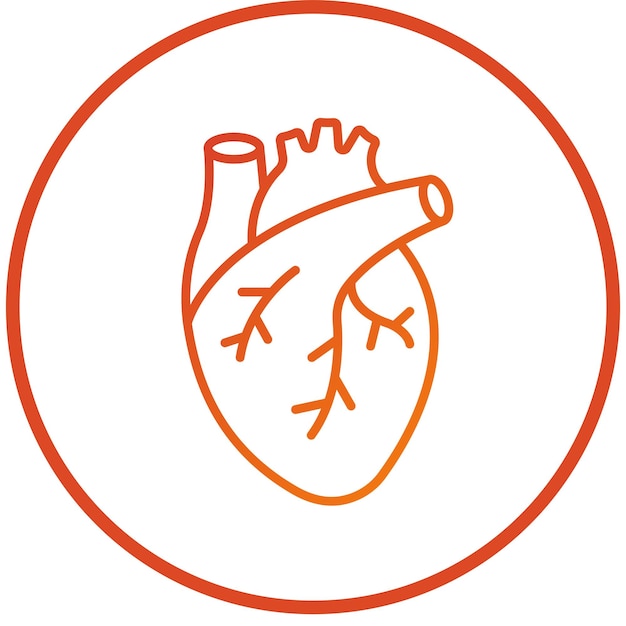 Vectorontwerp Hart Icon Stijl
