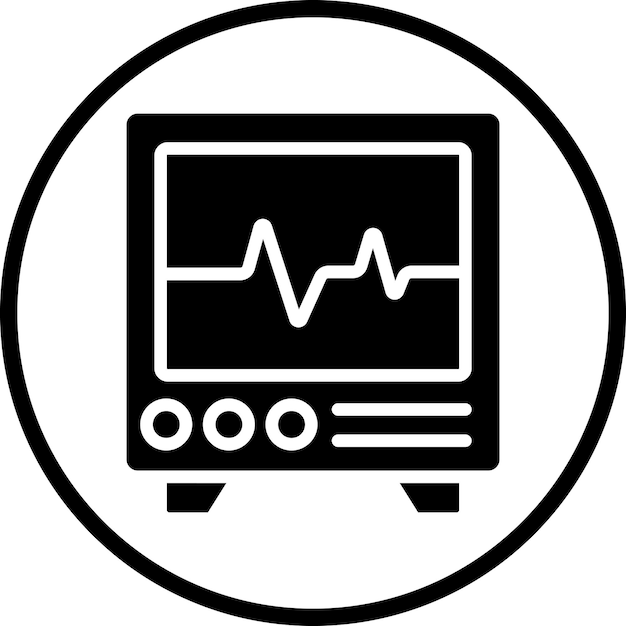 Vectorontwerp Hartmonitoring Icon Style