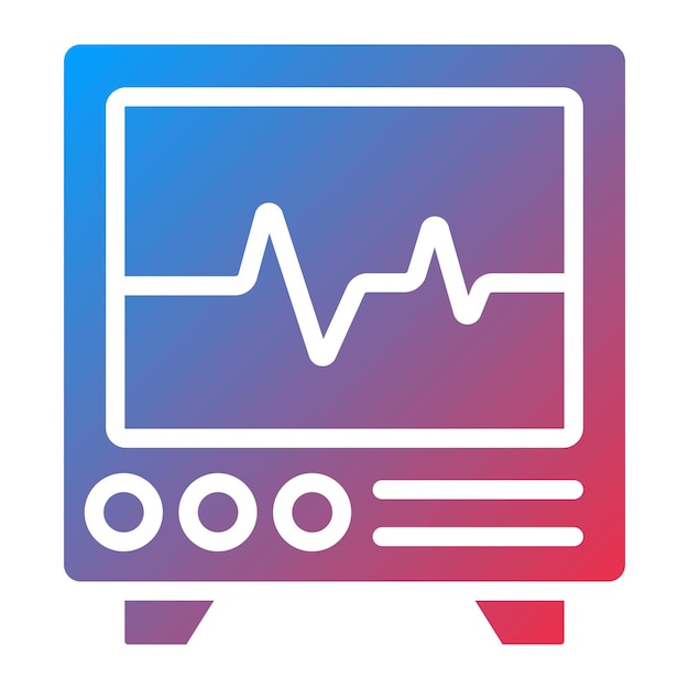 Vectorontwerp Hartmonitoring Icon Style