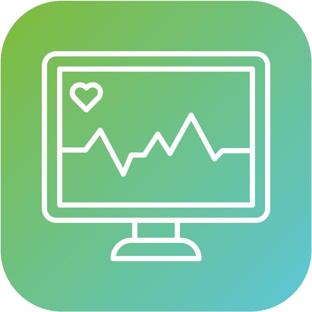 Vectorontwerp Hartmonitoring Icon Style