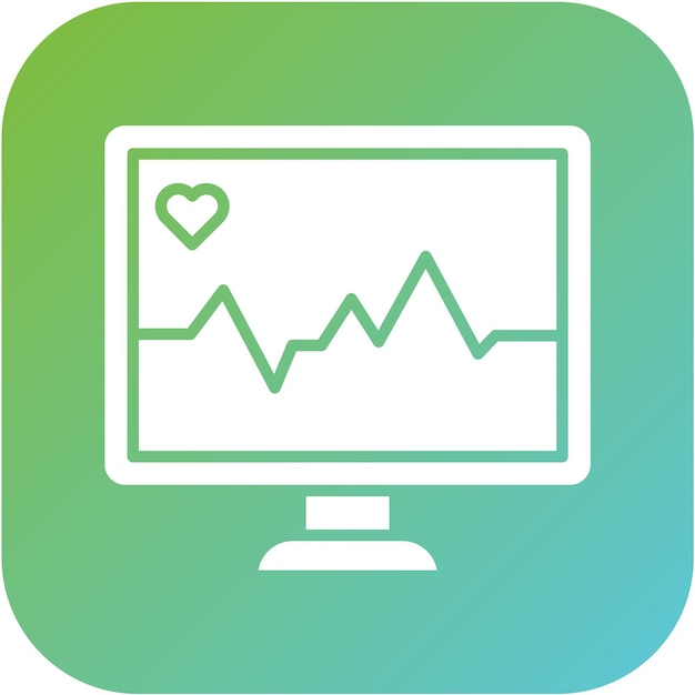 Vectorontwerp Hartmonitoring Icon Style
