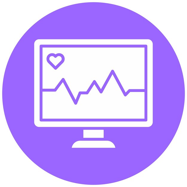 Vectorontwerp Hartmonitoring Icon Style