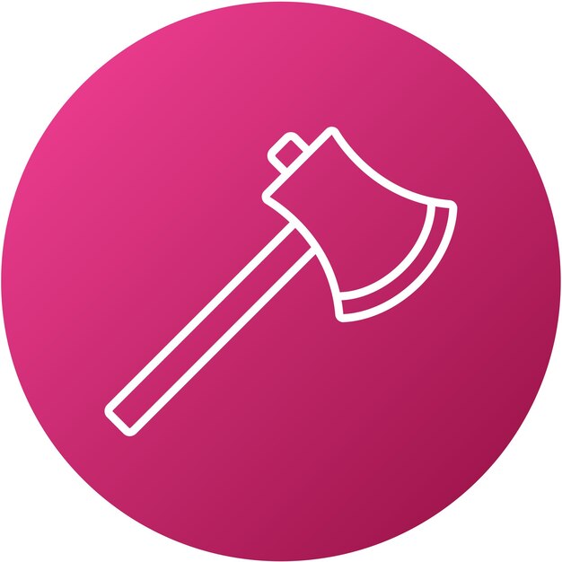 Vectorontwerp Hatchet Icon Style