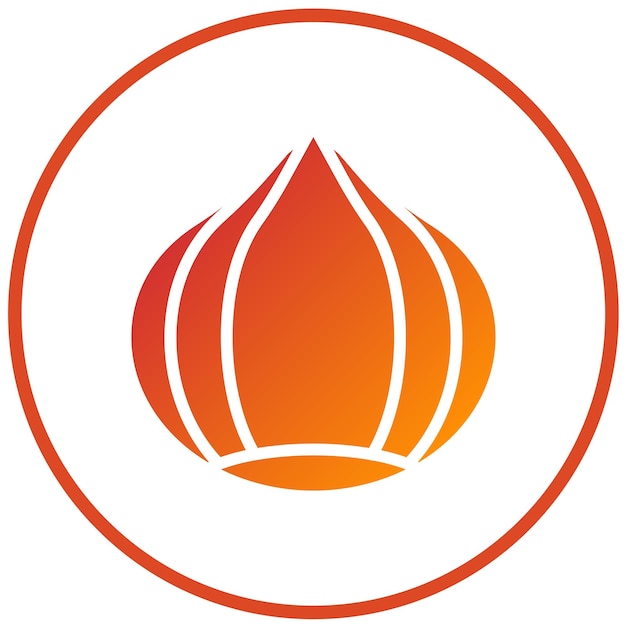 Vectorontwerp Hazelnut Icon Style