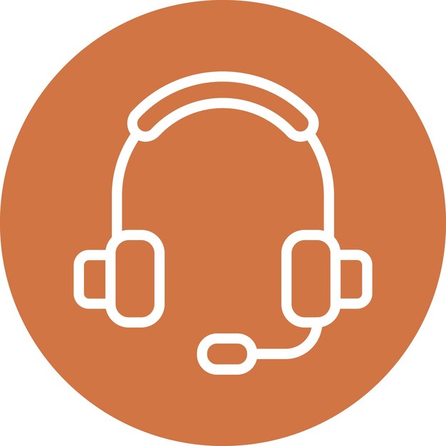 Vectorontwerp Headset Icon Style