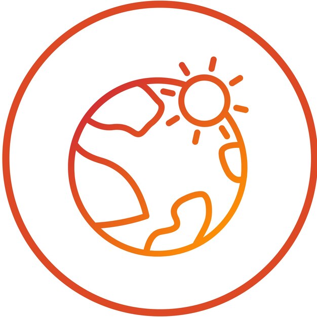 Vectorontwerp Heat Wave Icon Style