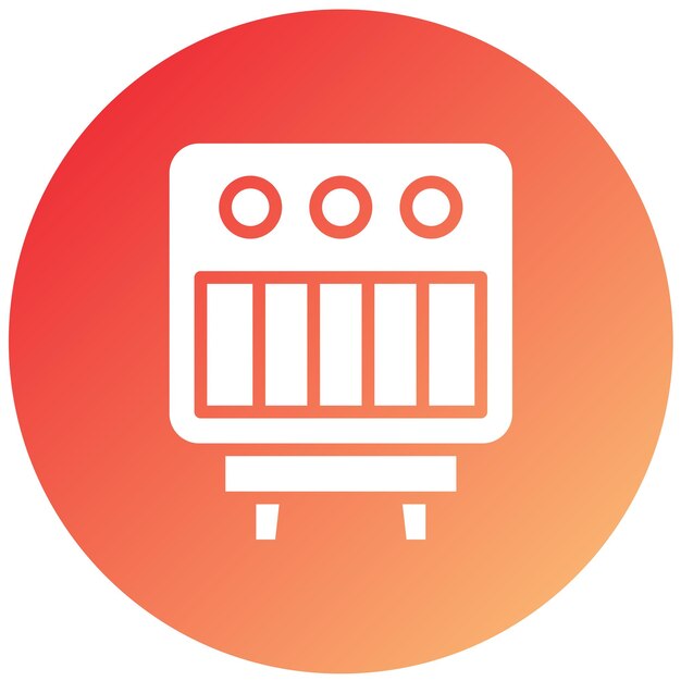 Vectorontwerp Heater Icon Style