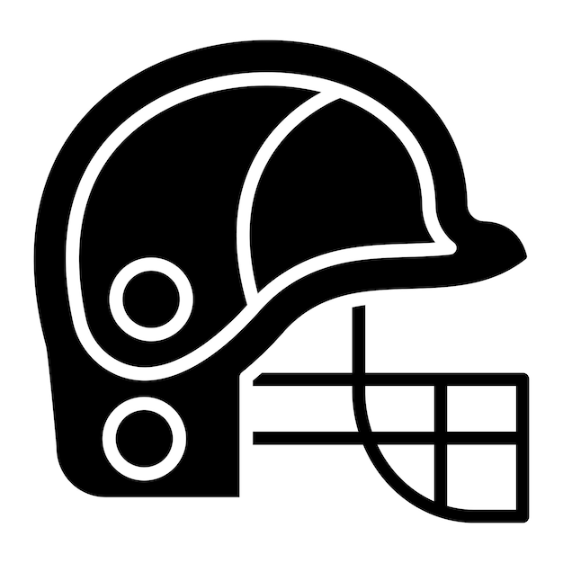 Vector vectorontwerp helmet icon style