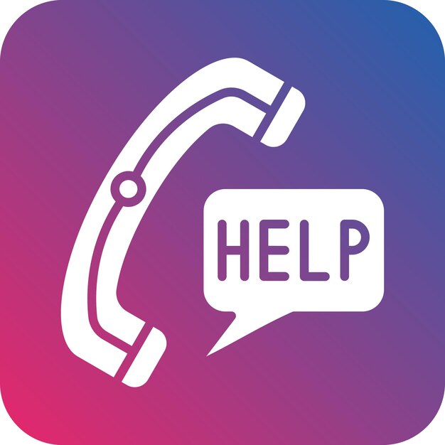 Vectorontwerp Help Icon Style