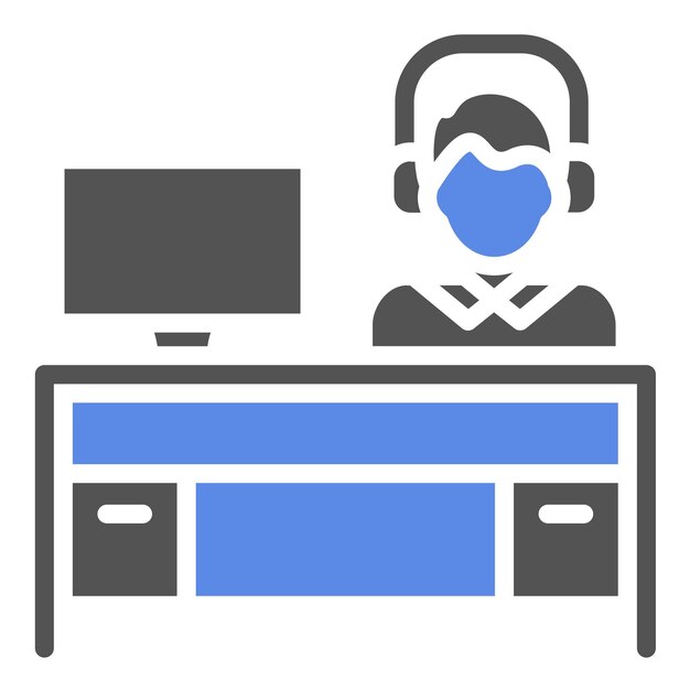 Vectorontwerp Helpdesk Icon Style