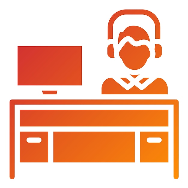 Vectorontwerp Helpdesk Icon Style