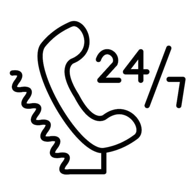 Vectorontwerp Helpline Icon Stijl