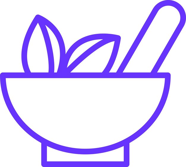 Vectorontwerp Herbal Icon Style