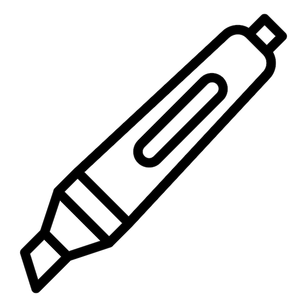 Vectorontwerp Highlighter Icon Style