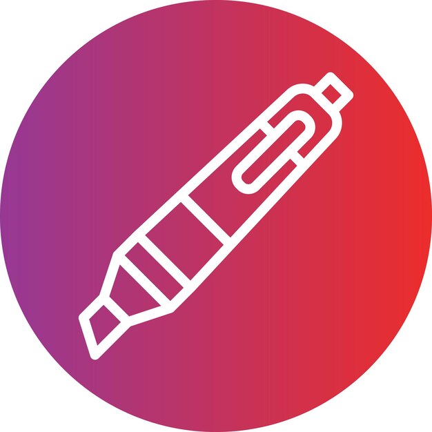 Vectorontwerp Highlighter Icon Style