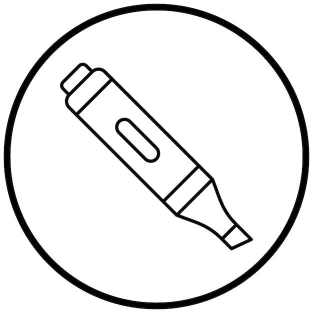 Vectorontwerp Highlighter Icon Style