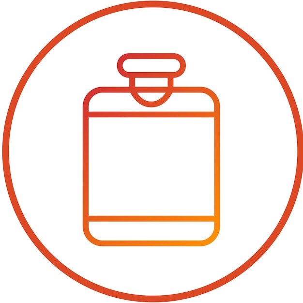 Vectorontwerp Hip Flask Icon Style