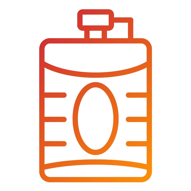 Vectorontwerp Hip Flask Icon Style