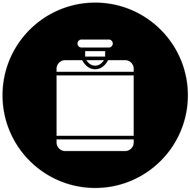 Vectorontwerp Hip Flask Icon Style