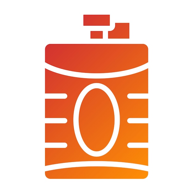 Vectorontwerp Hip Flask Icon Style
