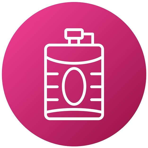 Vectorontwerp Hip Flask Icon Style