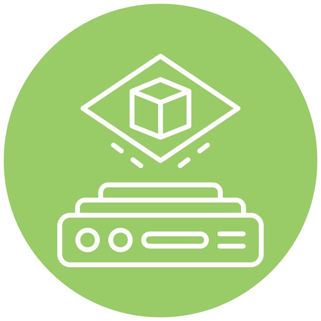 Vectorontwerp Hologram Icon Style