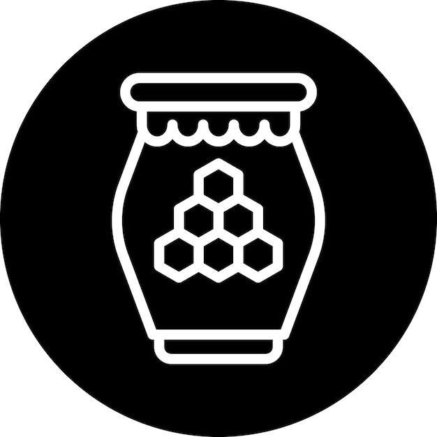 Vectorontwerp Honey Icon Style