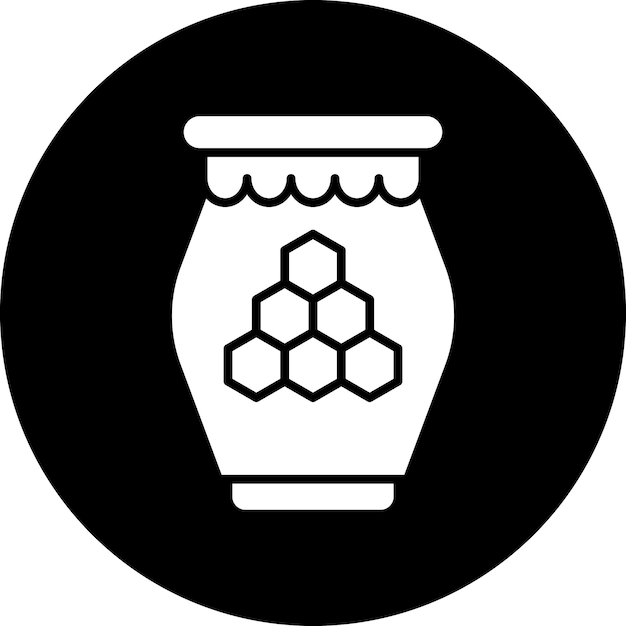 Vectorontwerp Honey Icon Style