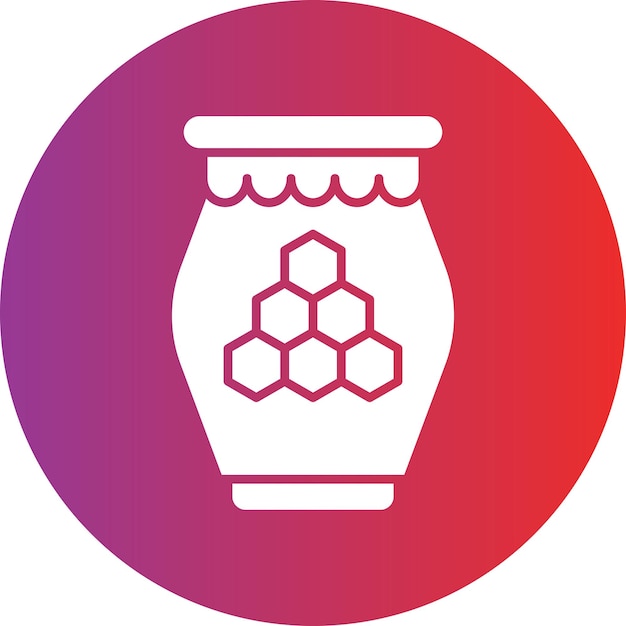 Vectorontwerp Honey Icon Style