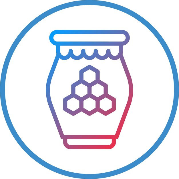 Vectorontwerp Honey Icon Style