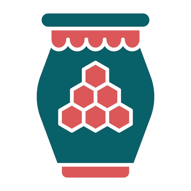 Vectorontwerp Honey Icon Style