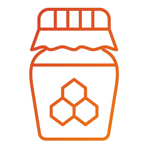 Vectorontwerp Honey Icon Style