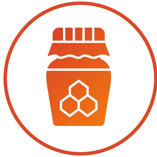 Vectorontwerp Honey Icon Style