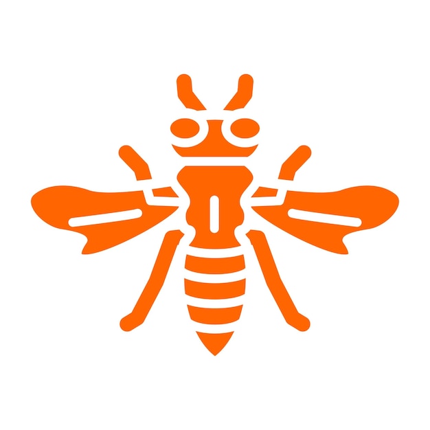 Vectorontwerp Honeybee Icon Style