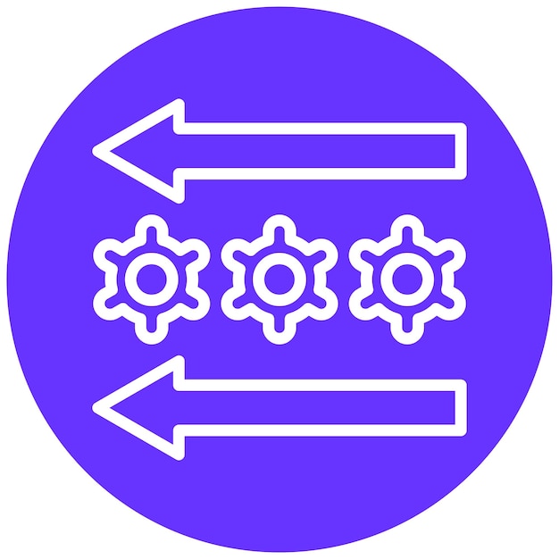 Vectorontwerp Horizontale Integratie Icon Stijl