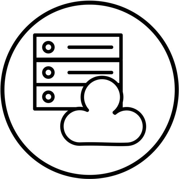 Vectorontwerp Host Icon Style