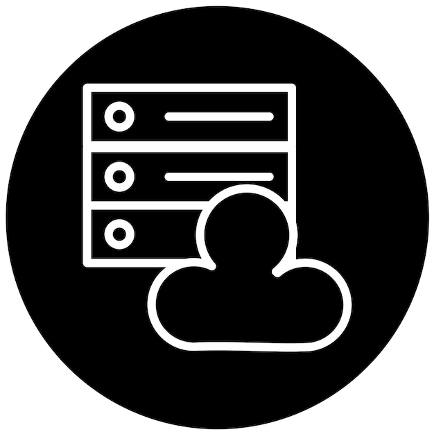 Vectorontwerp Host Icon Style