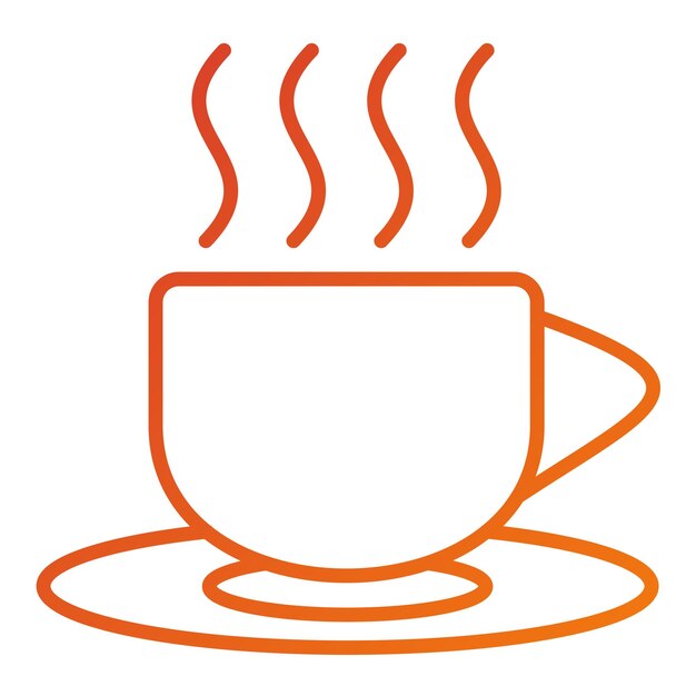 Vector vectorontwerp hot beverage icon style