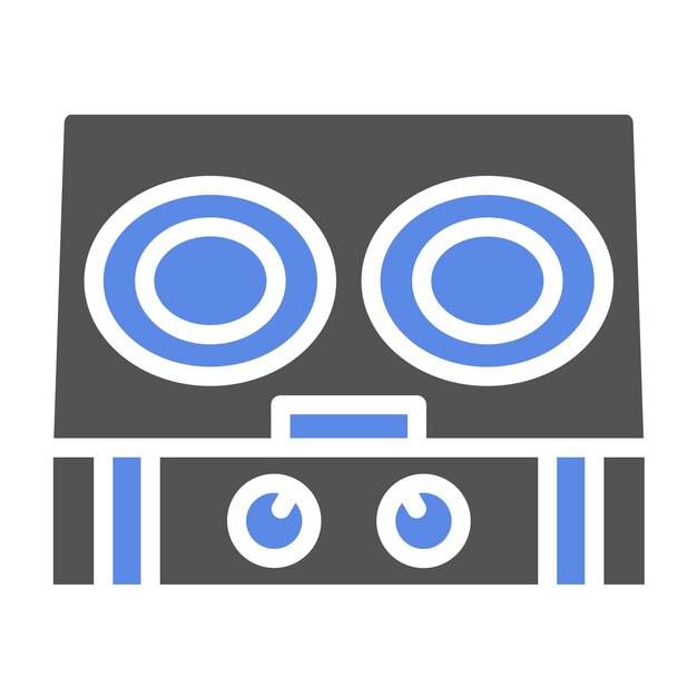 Vector vectorontwerp hot plate icon style