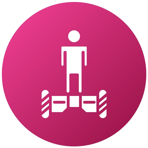 Vectorontwerp Hoverboarding Icon Style