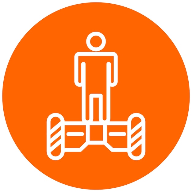 Vectorontwerp Hoverboarding Icon Style