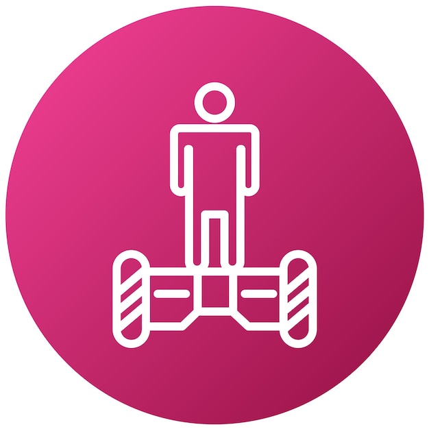 Vectorontwerp Hoverboarding Icon Style