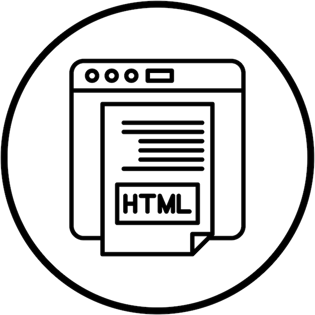 Vectorontwerp Html Icon Style