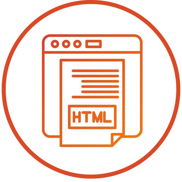 Vectorontwerp Html Icon Style