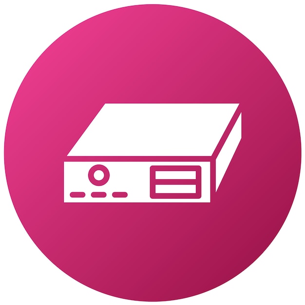 Vectorontwerp HTPC Icon Style