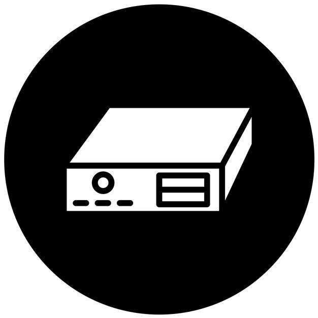 Vectorontwerp HTPC Icon Style