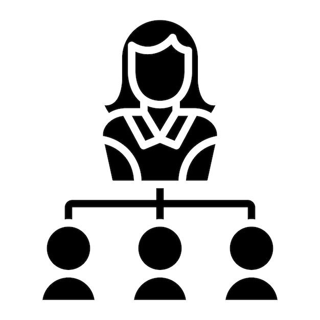 Vectorontwerp Human Resources Icon Style